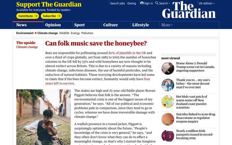 Rowan Piggott Songhive Folk Music Project Bee Songs The Guardian